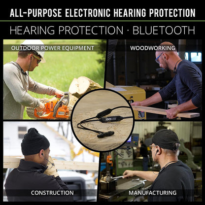 Xtra 2.0 Earplug Earbuds: OSHA Compliant Bluetooth Hearing Protection, 27 Db NRR Sound Isolation, 85 Db Volume Limit, up to 11 Hour Battery Life, Noise Cancelling Mic